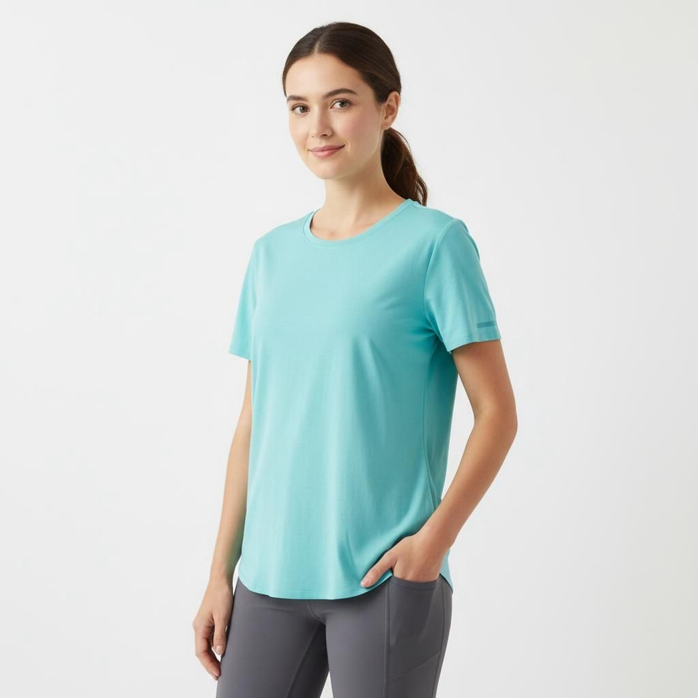 Helen Steele x Dunnes Stores Teal Short Sleeve Tee Shirt - Medium